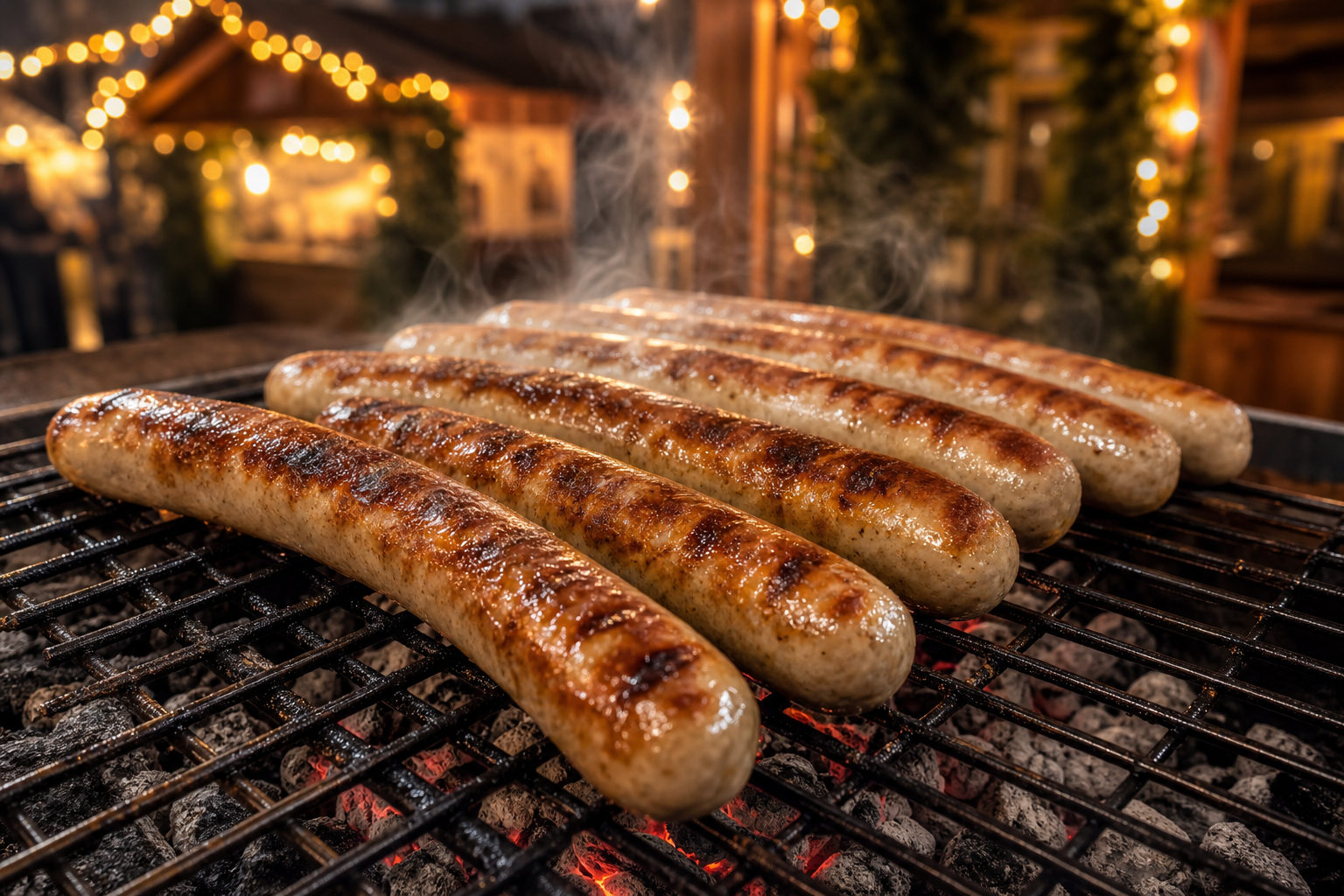 Bratwürstchen auf dem Grill